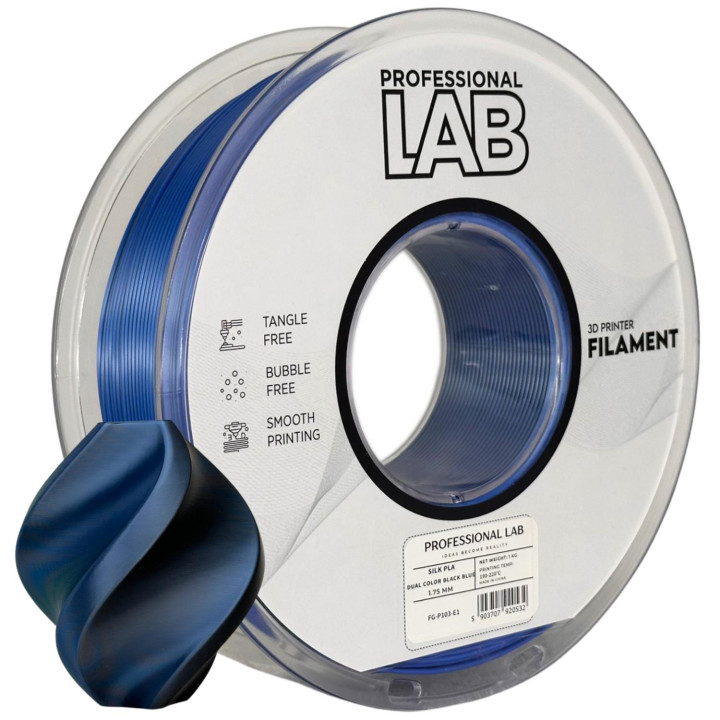 Silk PLA Dual Color black blue | Smart Print
