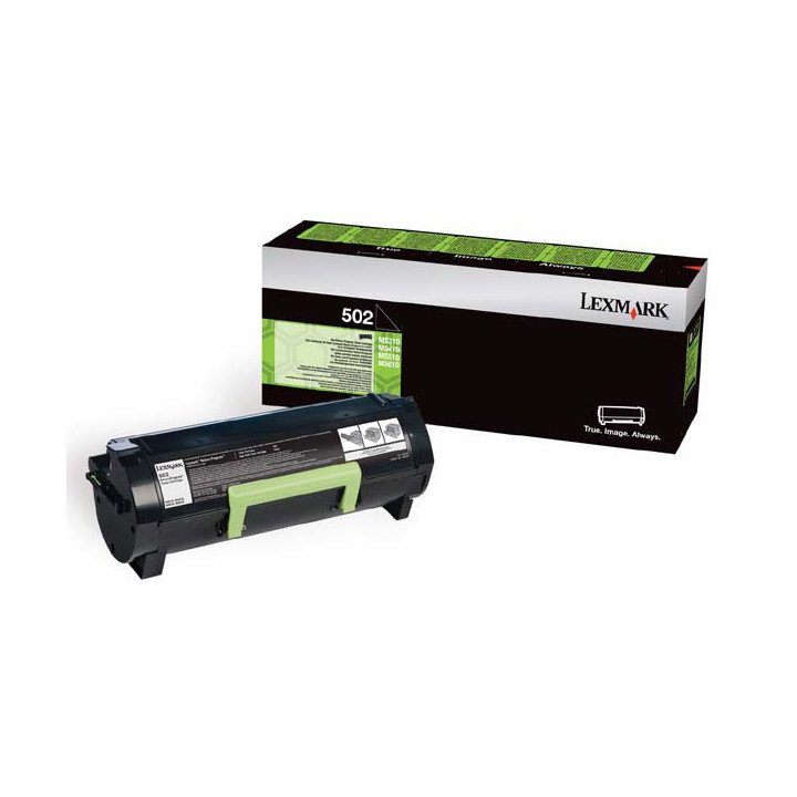 Lexmark original toner 50F2000, 502, black, 1500str., return